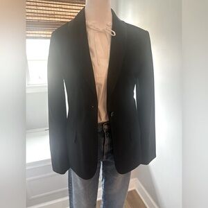 Elizabeth and James  Black  Blazer - Timeless Single-Button  Jacket